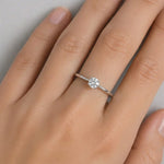 Inel din Argint White Crystal