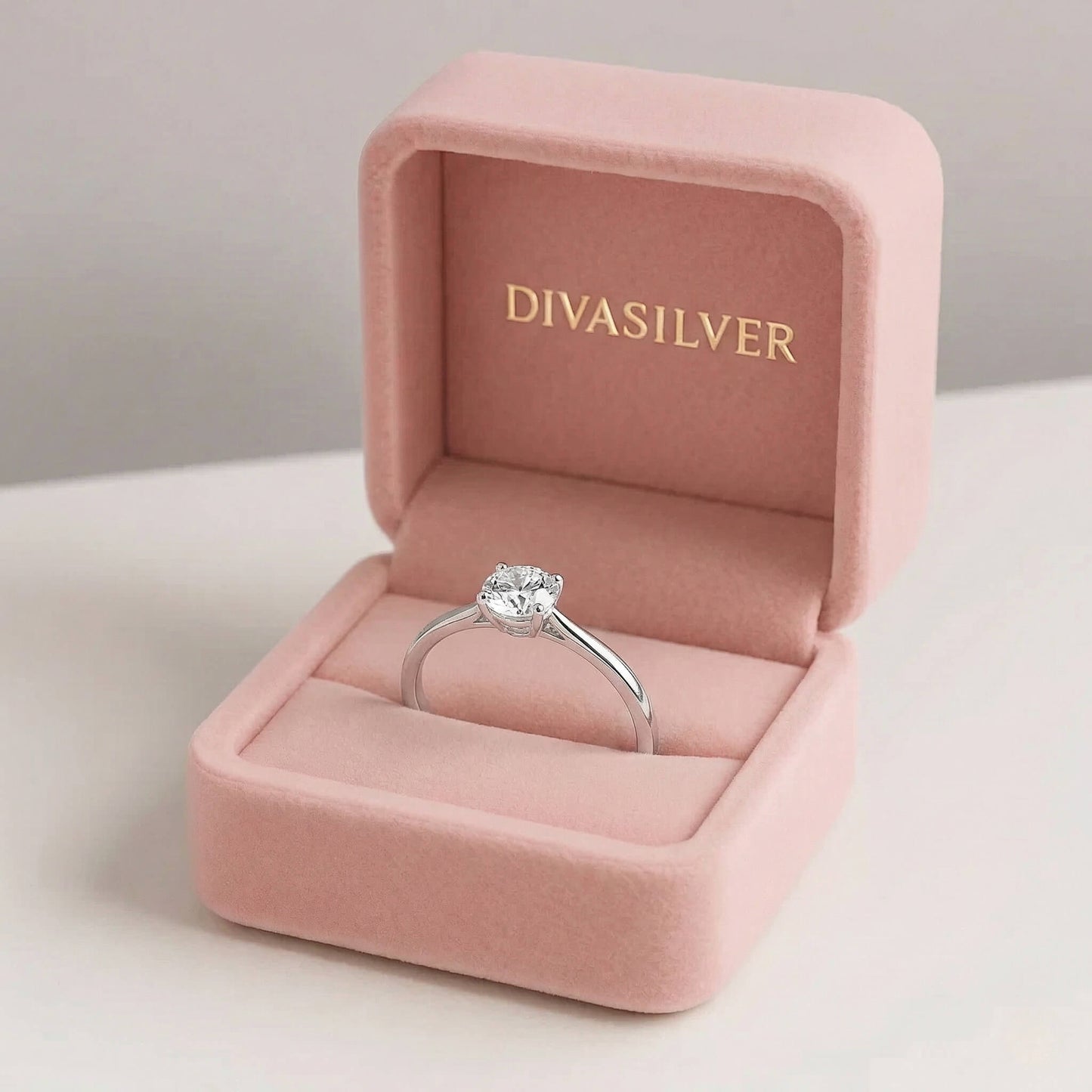 Inel din Argint White Crystal