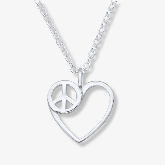 Colier din Argint Peace & Love