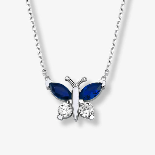 Colier din Argint Blue Butterfly