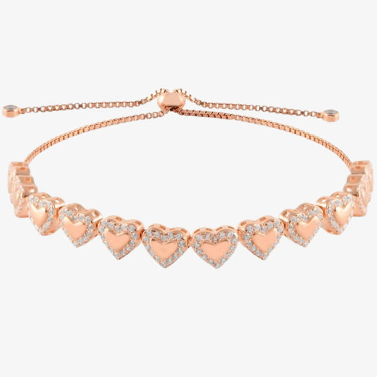 Bratara din Argint Rose Hearts