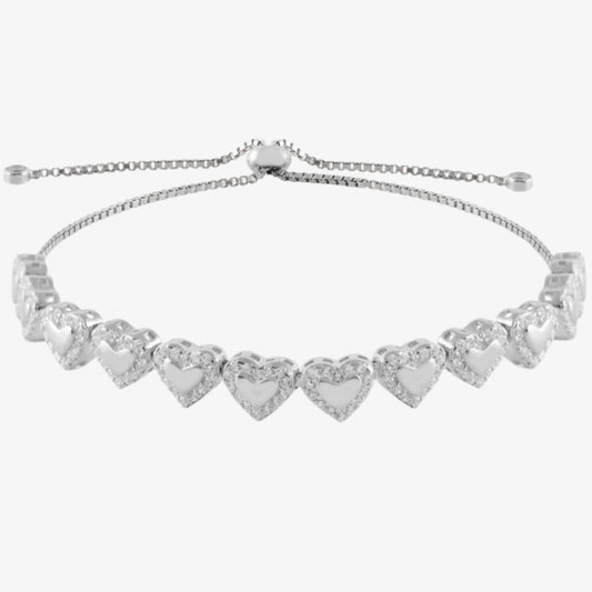Bratara din Argint Silver Hearts