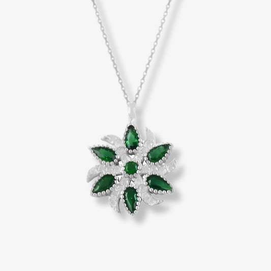 Colier din Argint Mystic Green