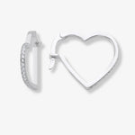 Cercei din Argint Rose Heart