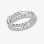 Inel din Argint Twin Diamonds