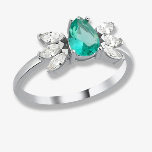 Inel din Argint Jade Kiss